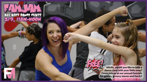 FAMJAM: All-ages Hip Hop Dance Class
